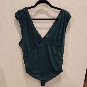 Express Teal Sleeveless Bodysuit